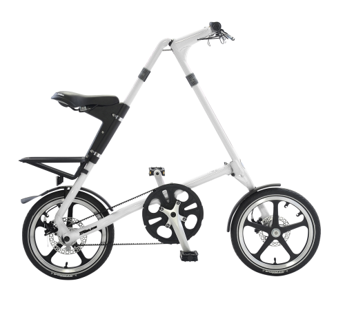 STRiDA LT Folding Bicycle, White-0