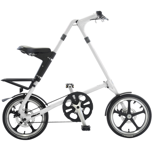 STRiDA LT Folding Bicycle, White-0