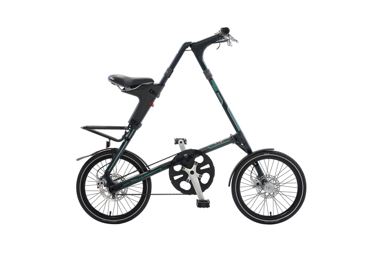 STRiDA SX Folding Bicycle, Black - Gessato Design Store