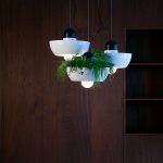 Well Light Planter, Black/White-29185