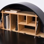 Pill, Wall Mounted Desk in Black-31986