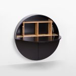 Pill, Wall Mounted Desk in Black-31985