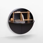 Pill, Wall Mounted Desk in Black-31989