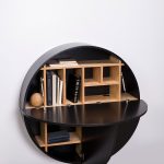 Pill, Wall Mounted Desk in Black-31983