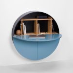 Pill, Wall Mounted Desk in Blue-31978