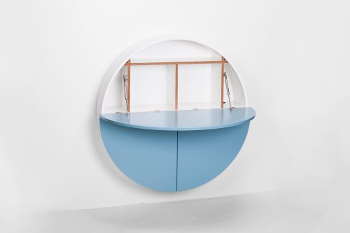 Pill, Wall Mounted Desk in Blue-31975