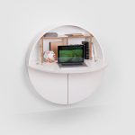 Pill, Wall Mounted Desk in White -31972