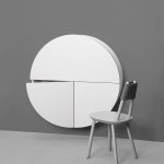 Pill, Wall Mounted Desk in White -31967