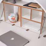 Pill, Wall Mounted Desk in White -31970