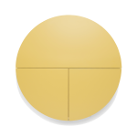 Pill, Wall Mounted Desk in Yellow-0