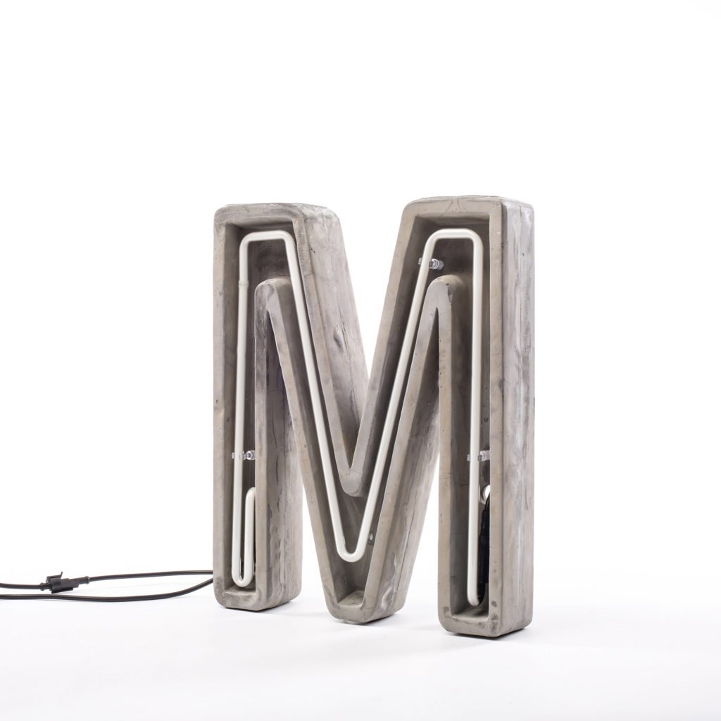 Alphacrete, Concrete Neon Light - M - Gessato Design Store