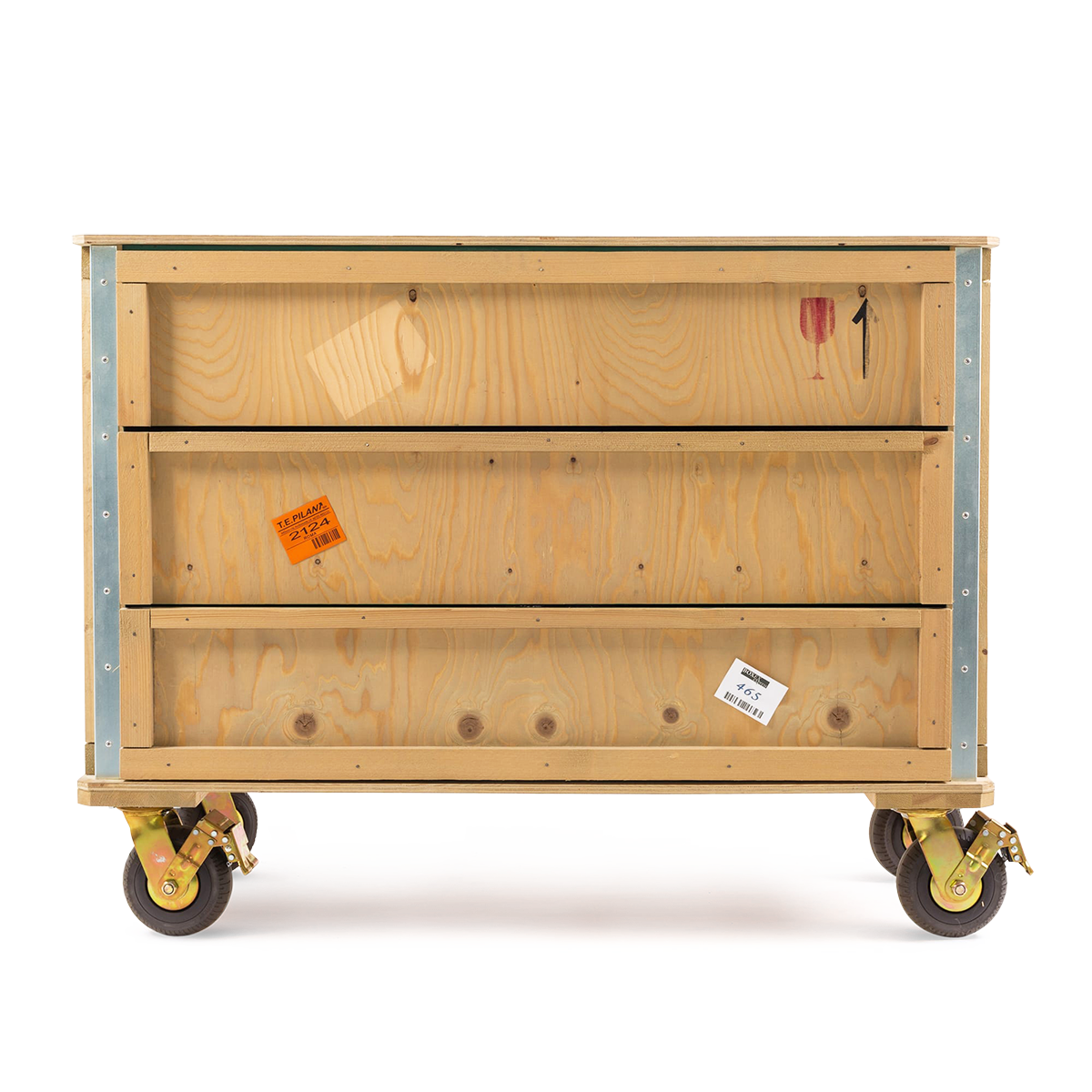 Export Como Chest of 3 Drawers - Wheels-0