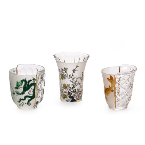 Seletti Hybrid Collection, Aglaura Drinking Glasses - Set of 3-32404