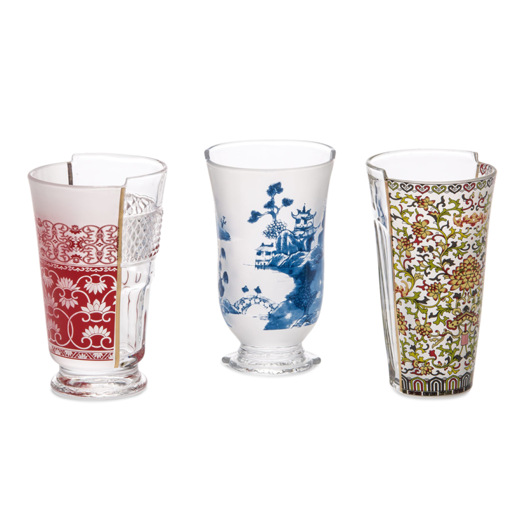 Seletti Hybrid Collection, Clarice Cocktail Glasses – Set of 3