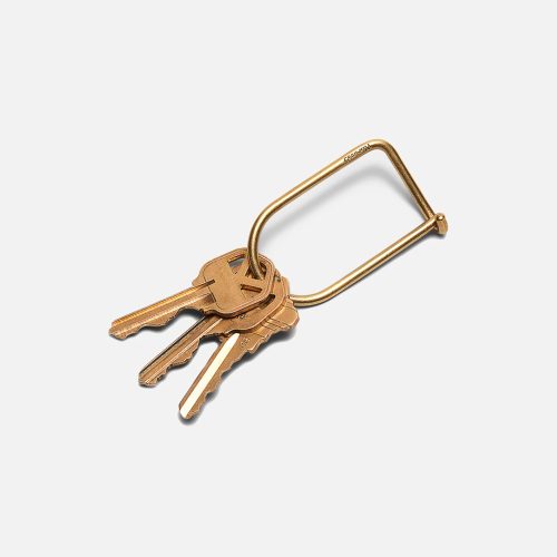 Wilson Keyring - Brass - Gessato Design Store