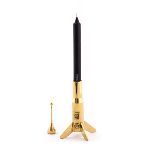 Lunar Hard Rocket Candle Holder-32654