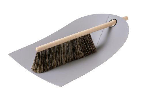 Dustpan & Broom, Light Grey-34031