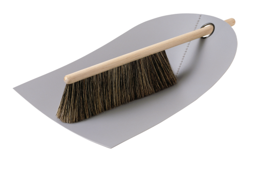 Dustpan & Broom, Light Grey-0