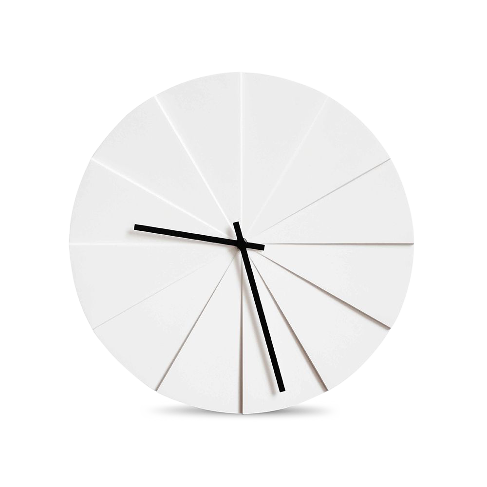 Scope Clock, White-0