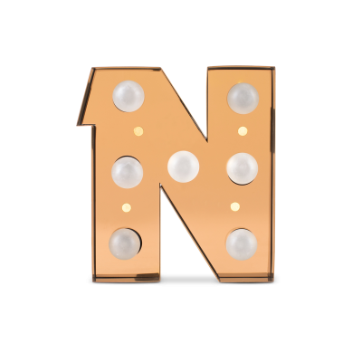 Caractère Alphabet Lights, N-0