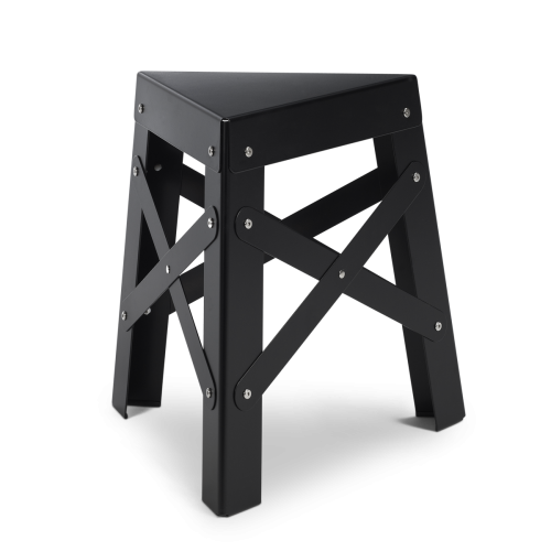 Eiffel Aluminum Stool, Black-0