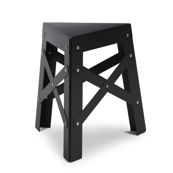 Eiffel Aluminum Stool, Black-0