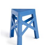 Eiffel Aluminum Stool, Blue-34371