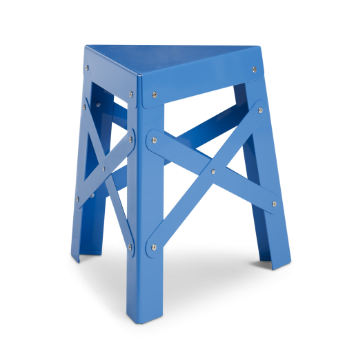 Eiffel Aluminum Stool, Blue-0