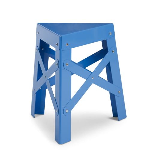 Eiffel Aluminum Stool, Blue-0