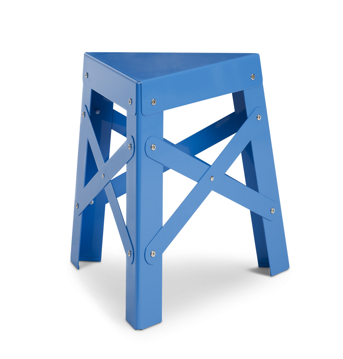 Eiffel Aluminum Stool, Blue-0