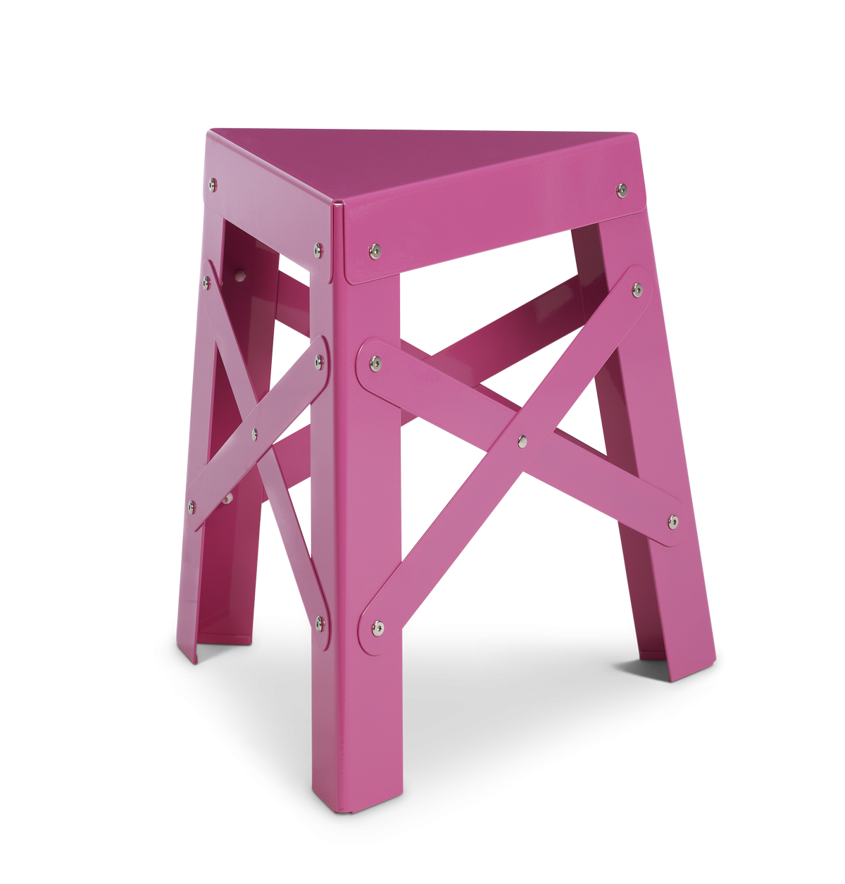 Eiffel Aluminum Stool, Pink-0