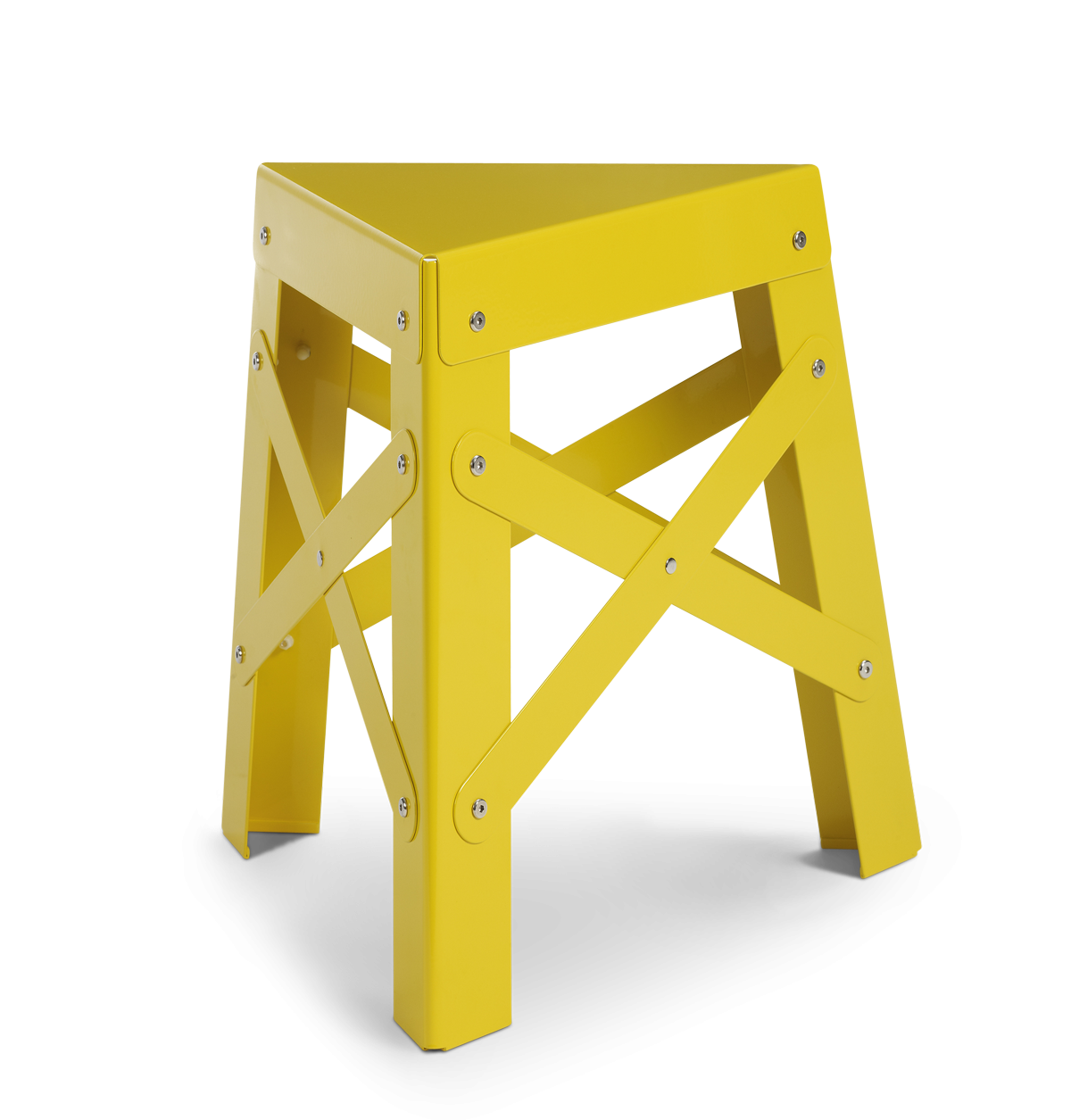 Eiffel Aluminum Stool, Yellow-0