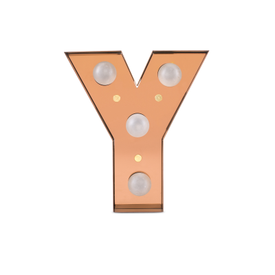 Caractère Alphabet Lights, Y-0
