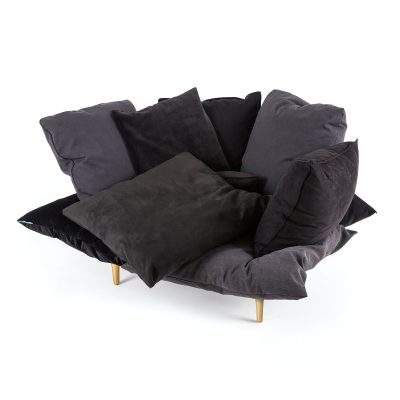 Comfy Armchair, Charcoal Grey-34784