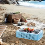 Mon Oncle Portable BBQ Grill, Blue-34635