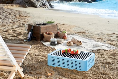 Mon Oncle Portable BBQ Grill, Blue-34635