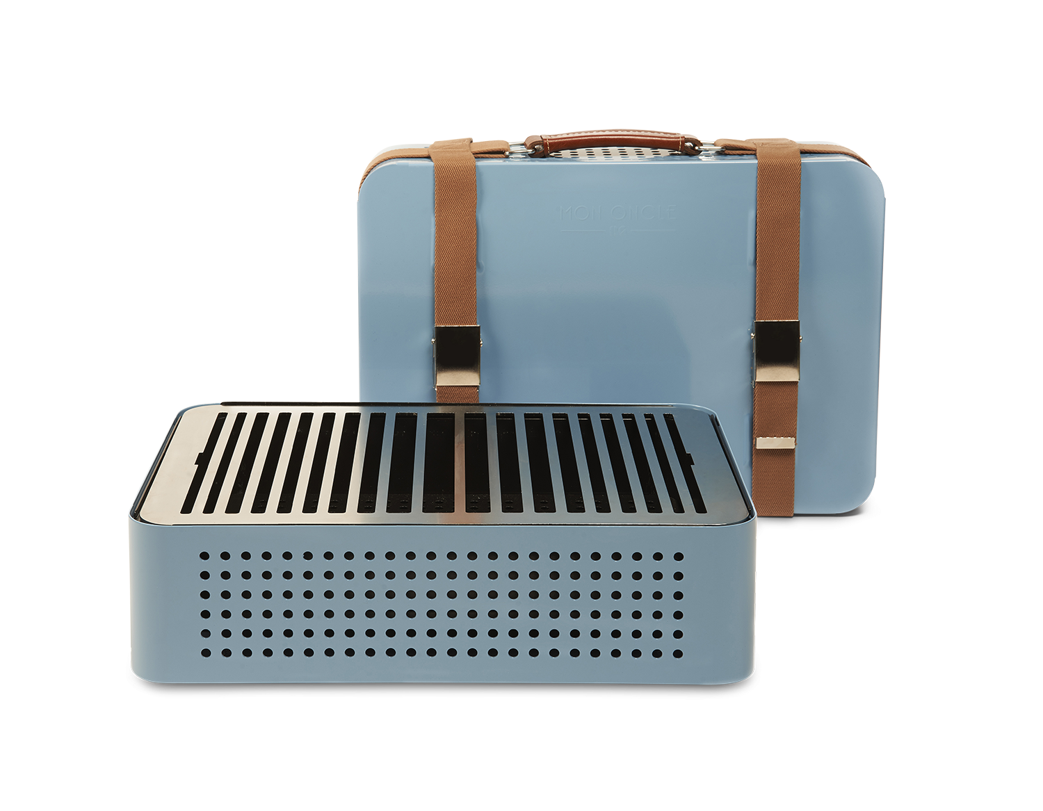 Mon Oncle Portable BBQ Grill, Blue-0