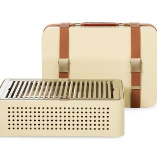 Mon Oncle Portable BBQ Grill, Cream-34624