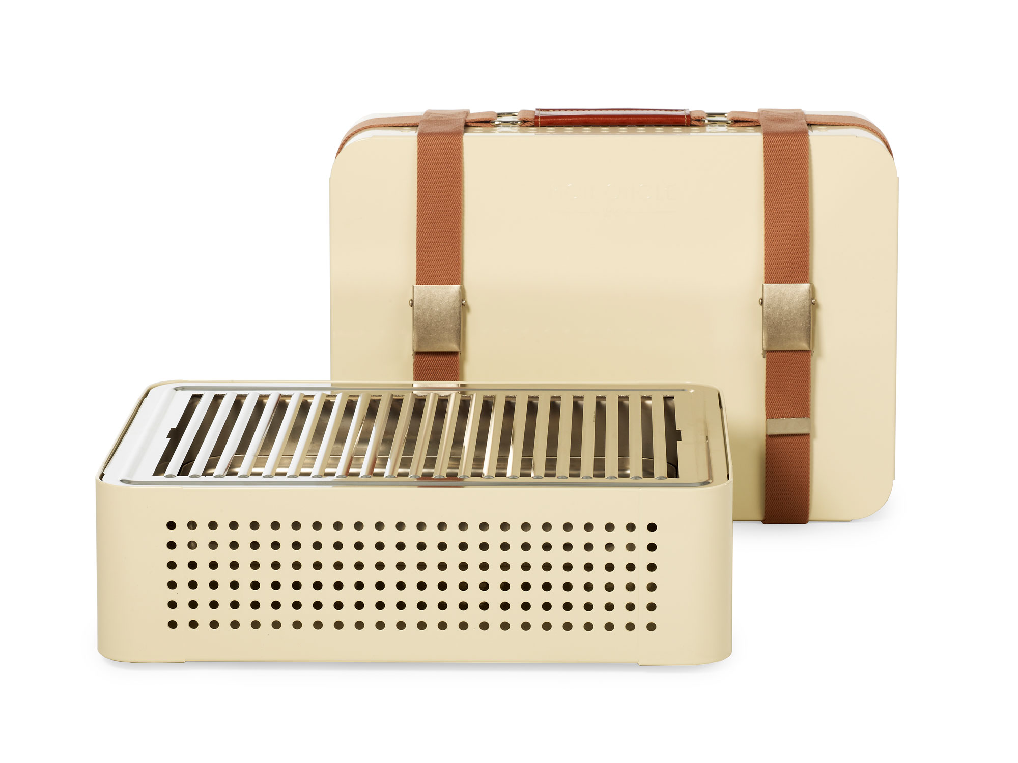 Mon Oncle Portable BBQ Grill, Cream-34624