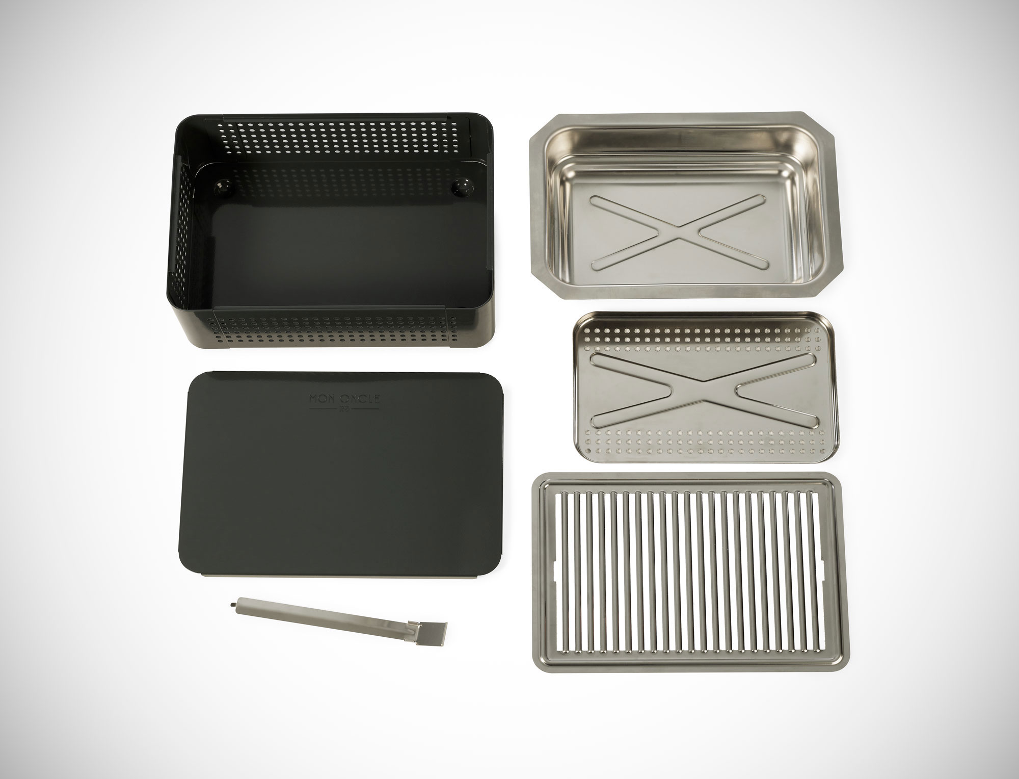Mon Oncle Portable BBQ Grill, Cream-34628