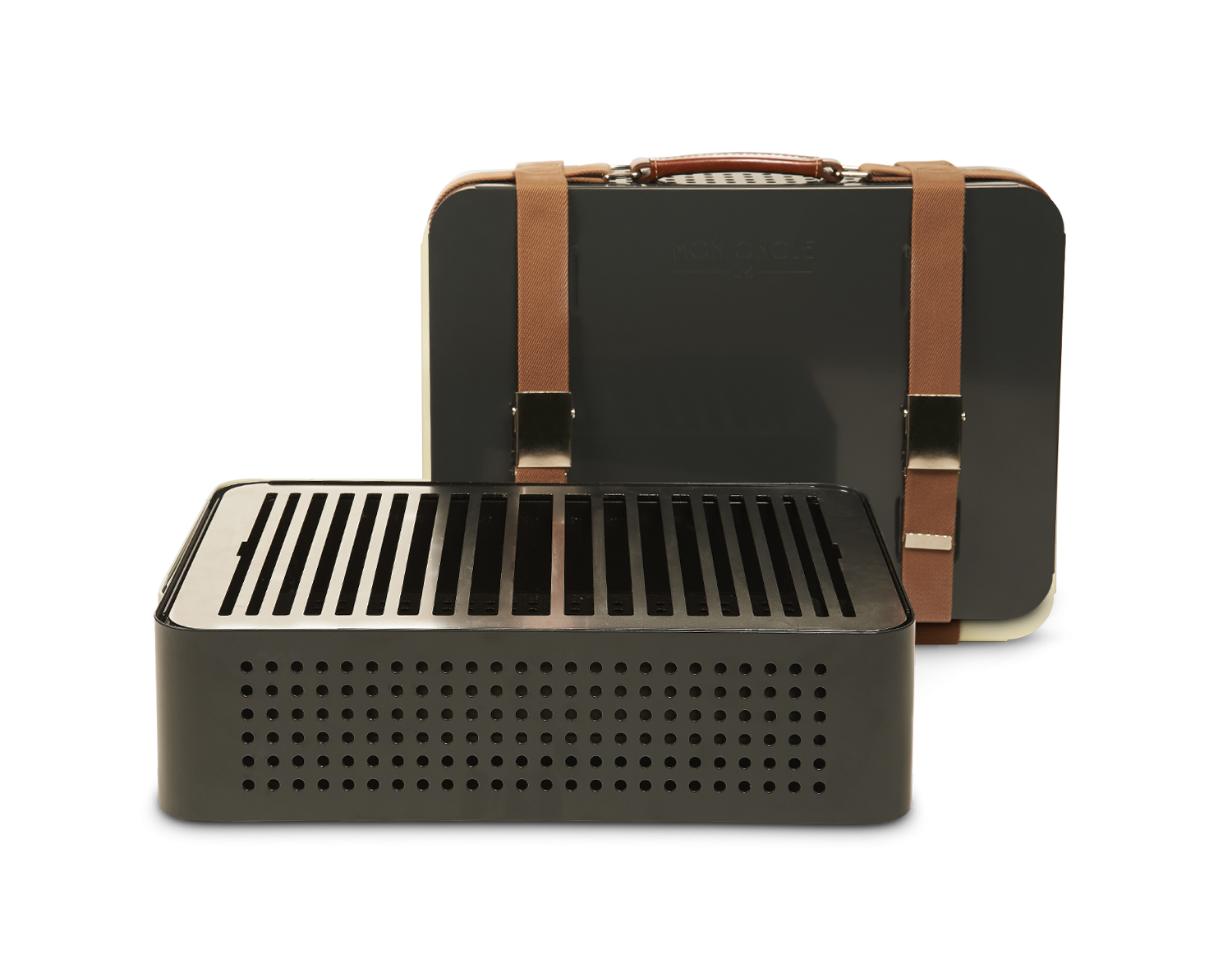 Mon Oncle Portable BBQ Grill, Grey-0