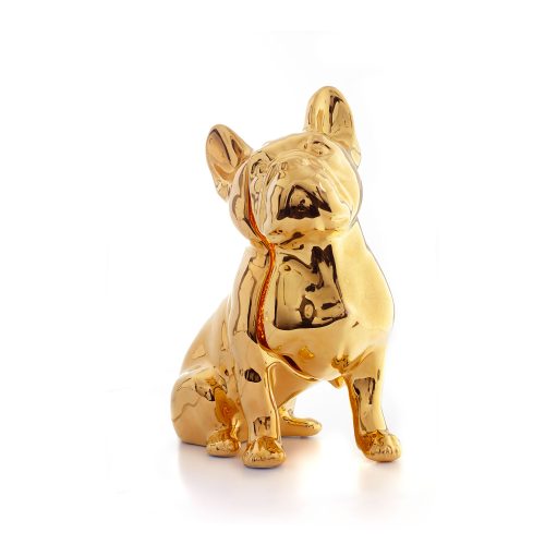 Toto Dog Table Lamp, 24Kt Gold Hand Painted-34700