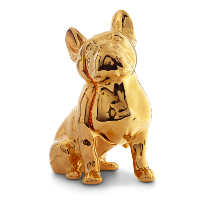 Toto Dog Table Lamp, 24Kt Gold Hand Painted-34702