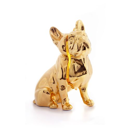 Toto Dog Table Lamp, 24Kt Gold Hand Painted-34703