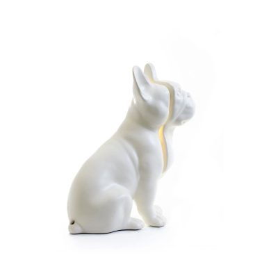 Toto Dog Table Lamp, White-34678