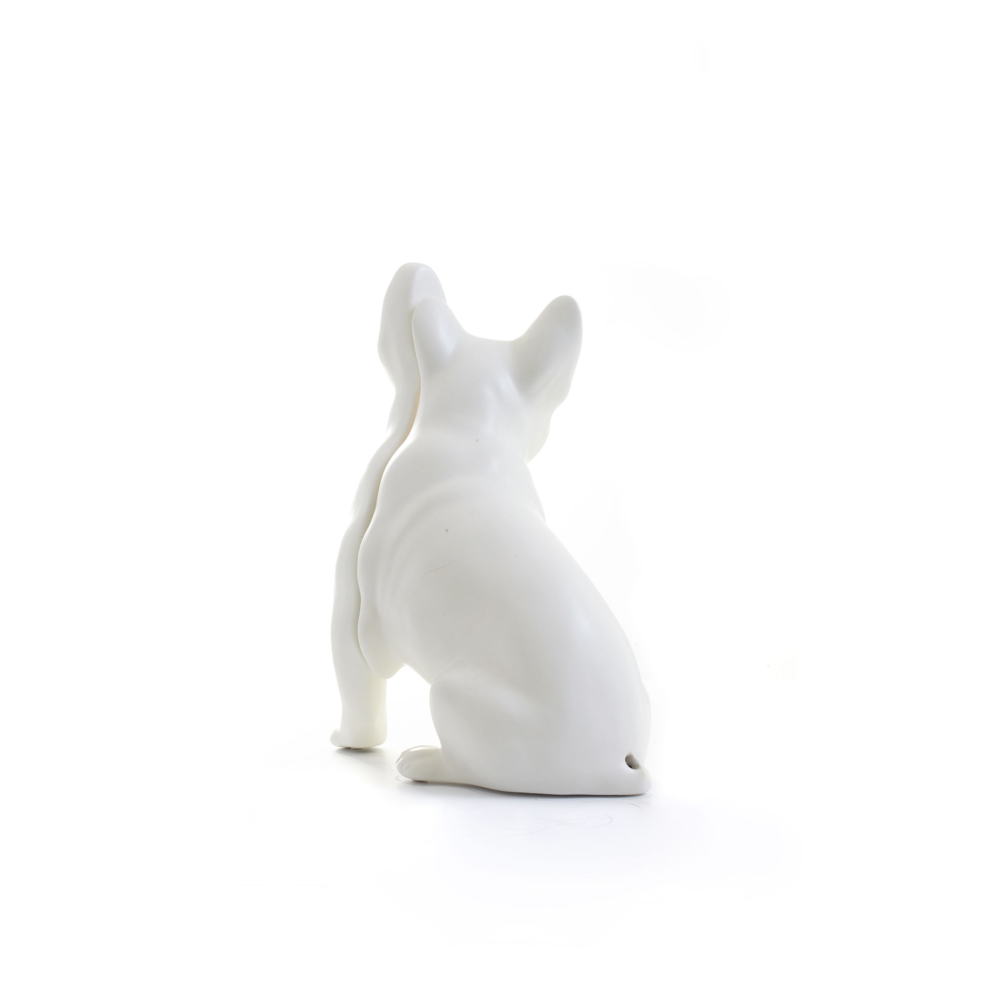 Dog Table Lamp White
