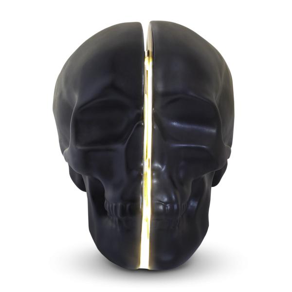 Yorick Skull Lamp, Black-0
