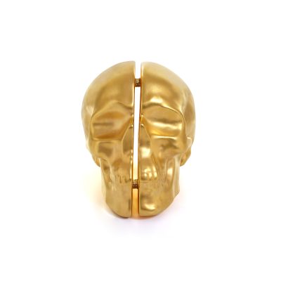 Yorick Skull Lamp, 24Kt Gold Hand Painted-34741