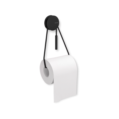 Diabolo Toilet Paper Holder, Black - Gessato Design Store