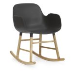 Form Rocking Armchair, Black-35012